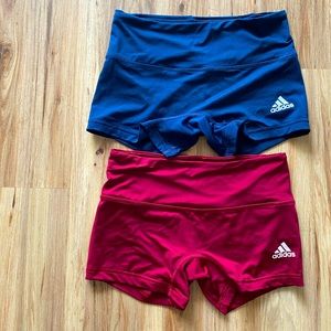Set of 2 Adidas climalite shorts size medium